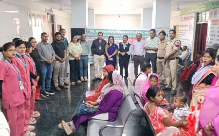 जिला चिकित्सालय अनूपपुर में निःशुल्क मेगा स्वास्थ्य शिविर सम्पन्न