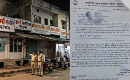 भोपाल में अवैध दुकानों पर कार्रवाई पर सवाल, बिना नाम और तारीख के बांटे नगर निगम के नोटिस