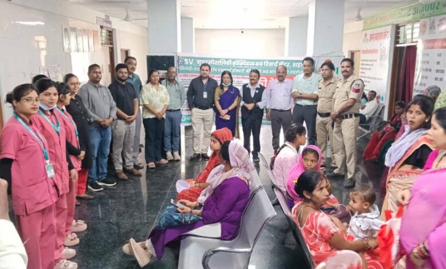 जिला चिकित्सालय अनूपपुर में निःशुल्क मेगा स्वास्थ्य शिविर सम्पन्न