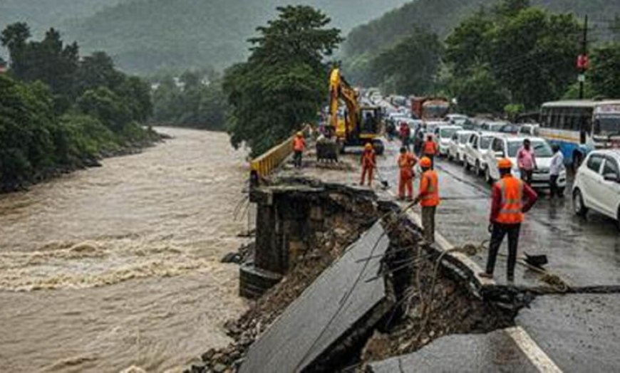 उत्तराखंड में बारिश का कहर, चेतावनी निशान पर पहुंची गंगा; बदरीनाथ हाईवे पर भूस्खलन से संकट