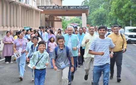 NITTTR भोपाल में नशामुक्त भारत अभियान के तहत युवाओं ने जागरूकता दौड़ लगाई