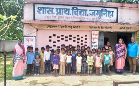 अनूपपुर में आंगनबाड़ी बच्चों ने किया प्राथमिक स्कूलों का शैक्षणिक भ्रमण