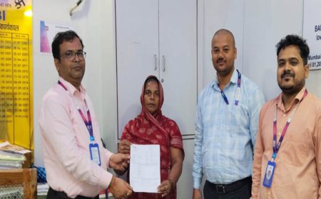SBI जनकपुर ने SGSP योजना के तहत मृत कर्मचारी के नॉमिनी को दिलाए ₹10 लाख, बैंक ने दी योजना की जानकारी