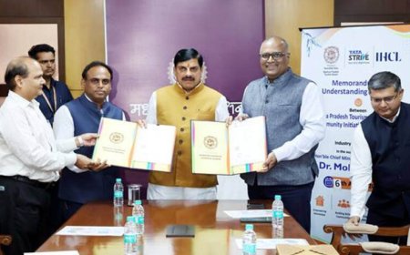 मुख्यमंत्री डॉ. यादव की गरिमामयी उपस्थिति में मध्यप्रदेश पर्यटन बोर्ड और टाटा स्ट्राइव के मध्य हुआ एमओयू